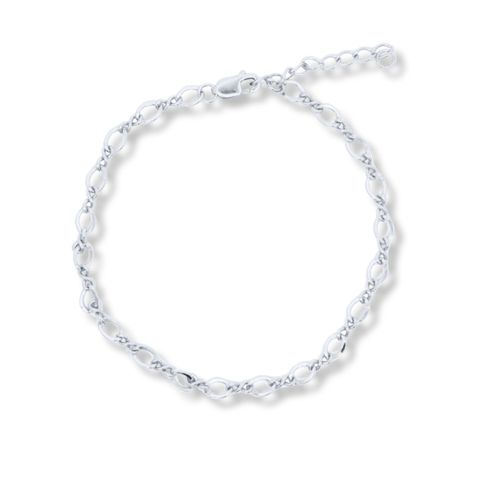 Silver Figure Eight Chain Bracelet - Le Serey