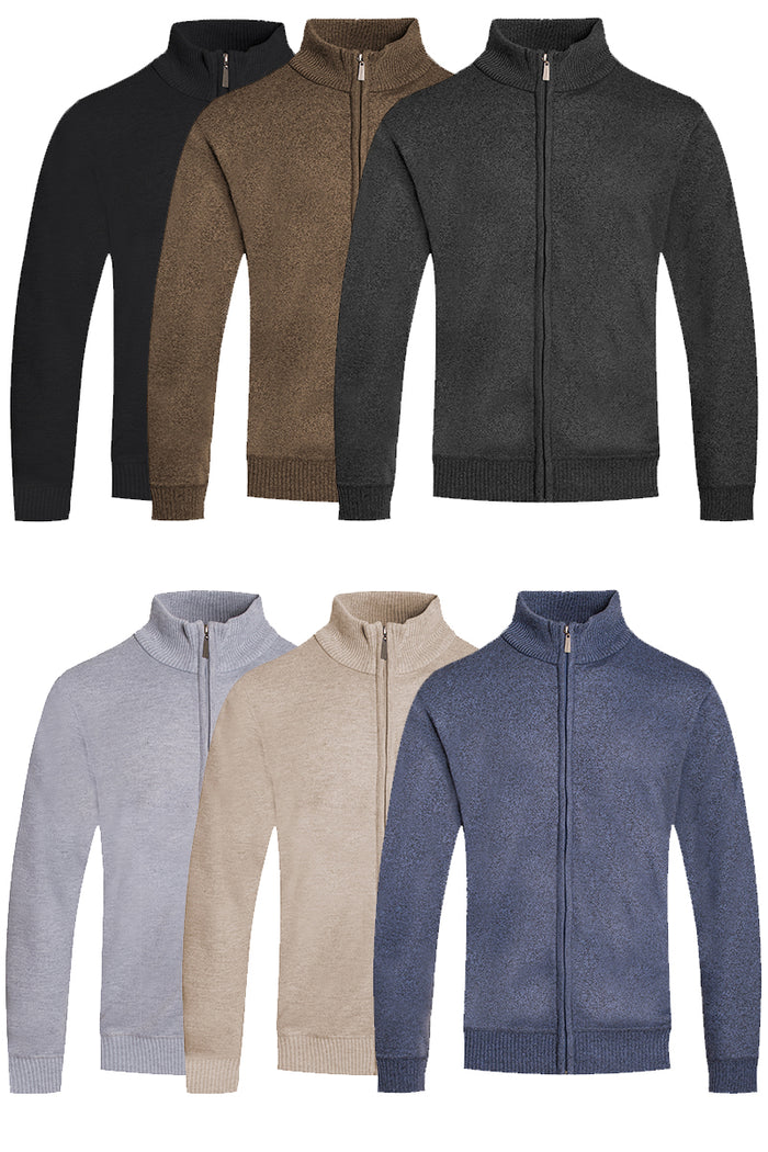 Full Zip Knit Sweater