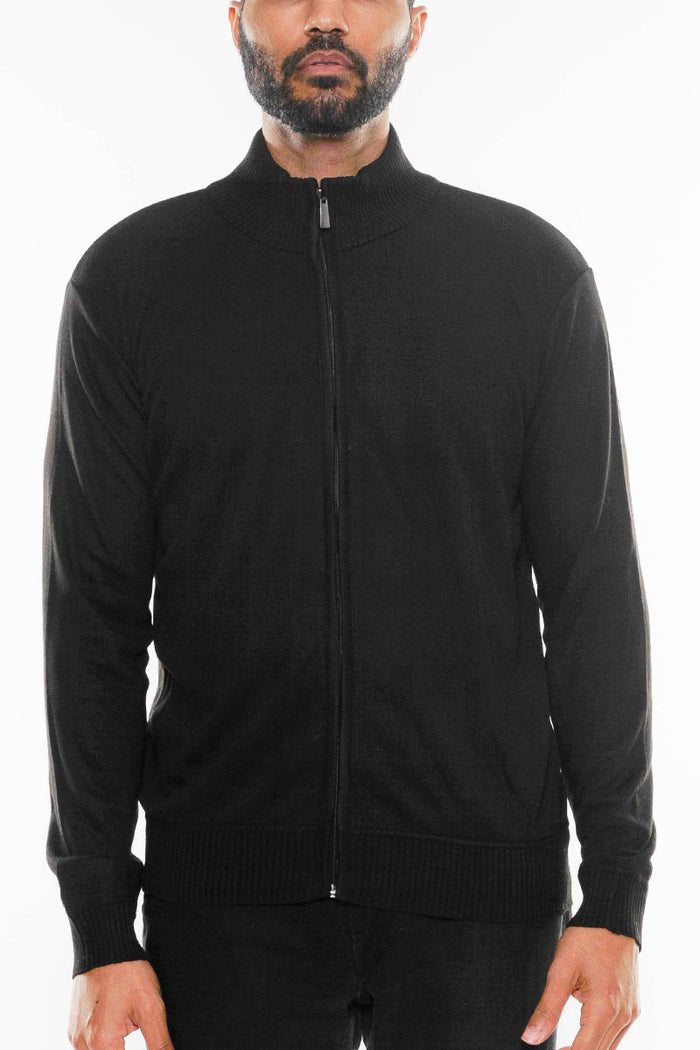 Full Zip Knit Sweater