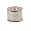 coil of rope on white background