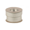 coil of rope on white background