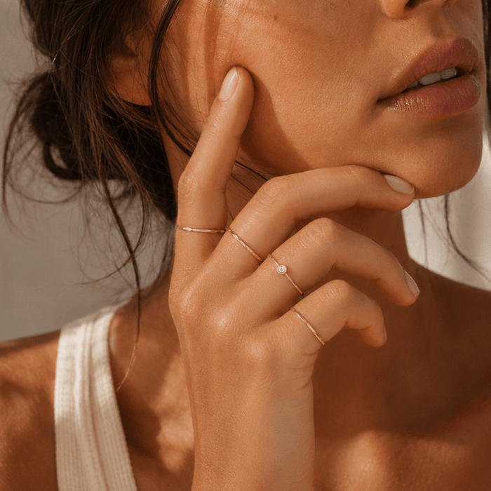 Hammered Stacking Ring - Le Serey