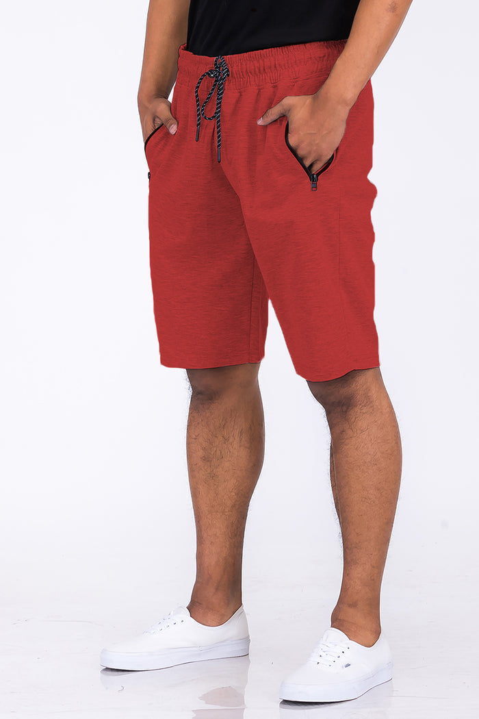 Heathered Cotton Shorts