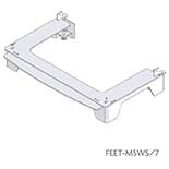 Height Extending Bolt-on Feet to suit Arada M Series drawing