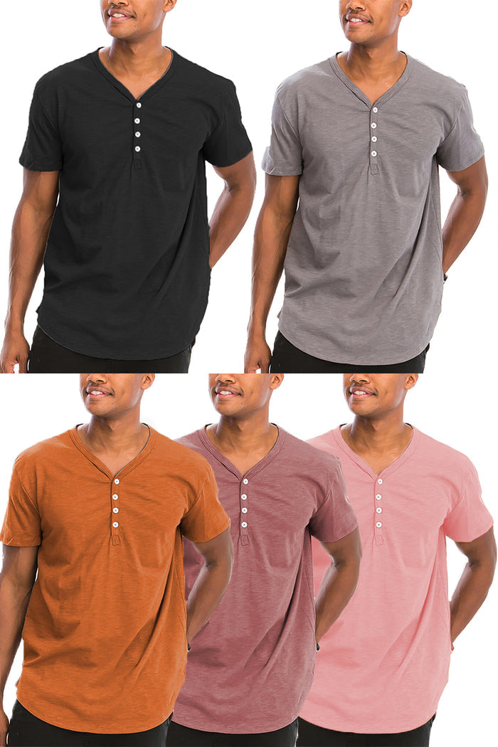 Henley Scallop Tee