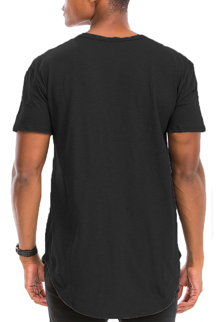 Henley Scallop Tee