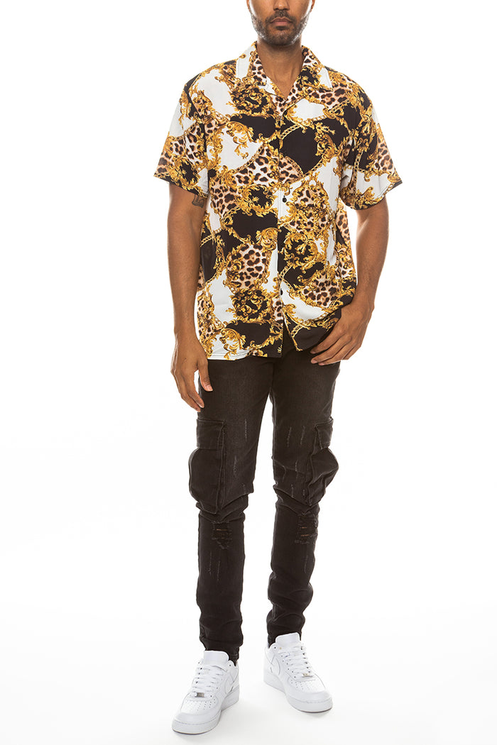 Hidden Cheetah Button Down Shirt