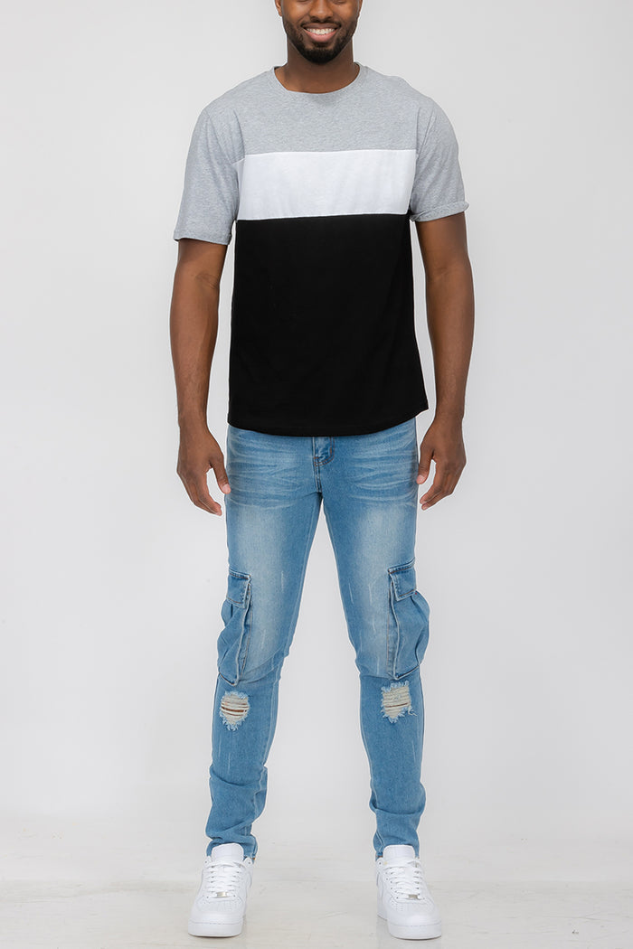 Justin Color Block Tee
