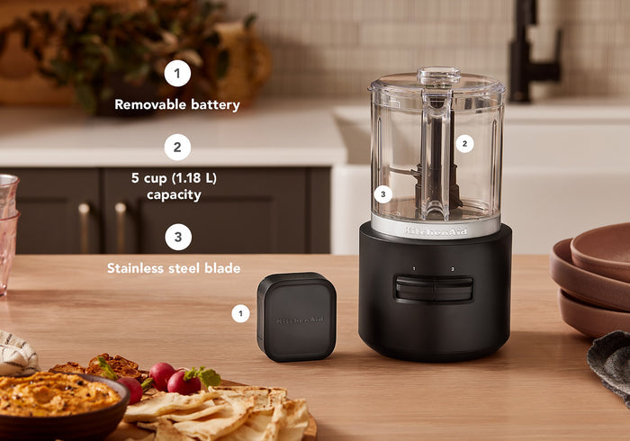 KitchenAid Go Cordless 5 Cup Food Chopper With Battery