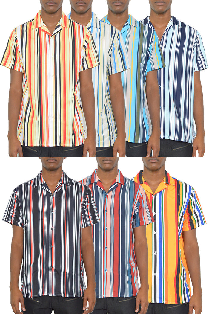 Latitude Striped Button Up