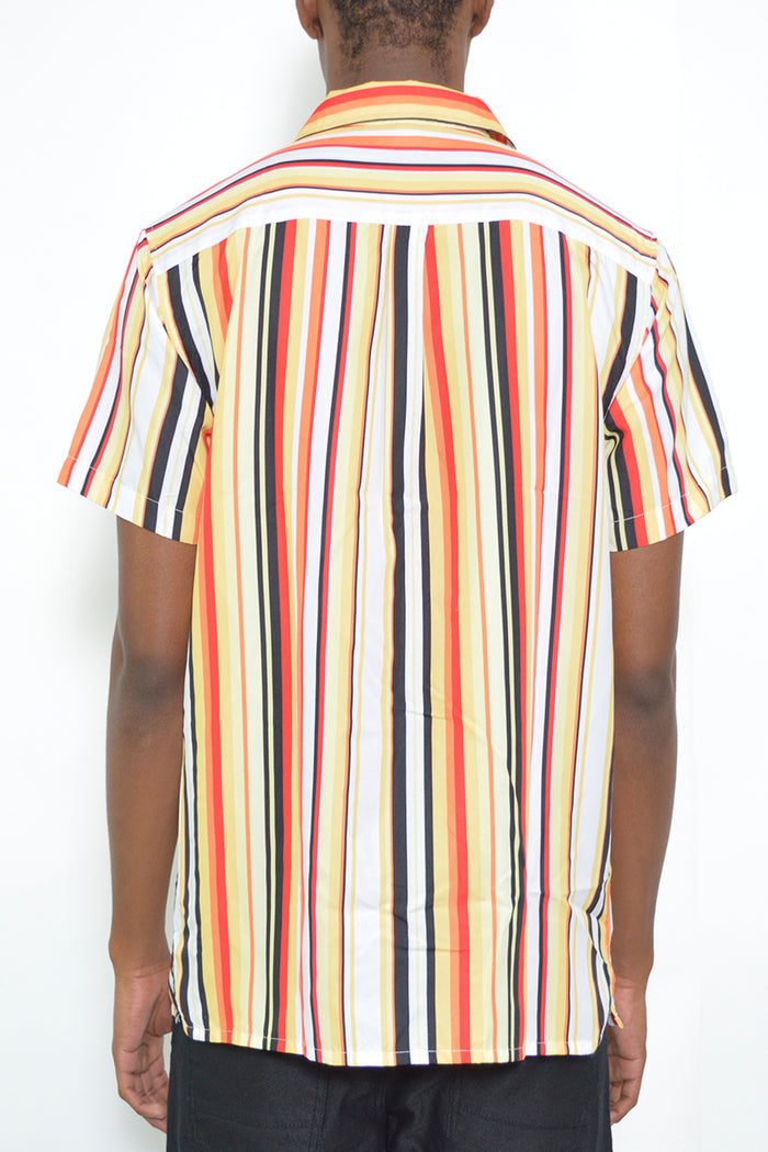 Latitude Striped Button Up