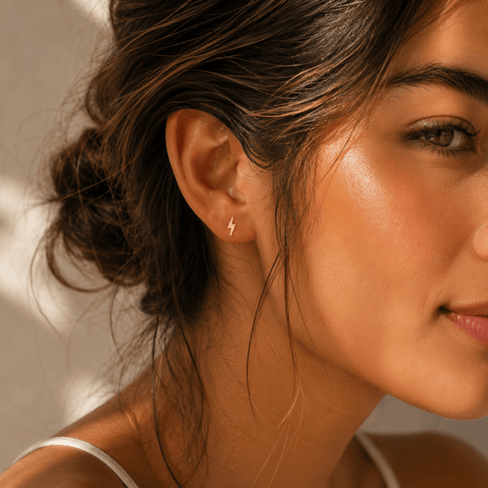 Lightning Bolt Stud Earrings