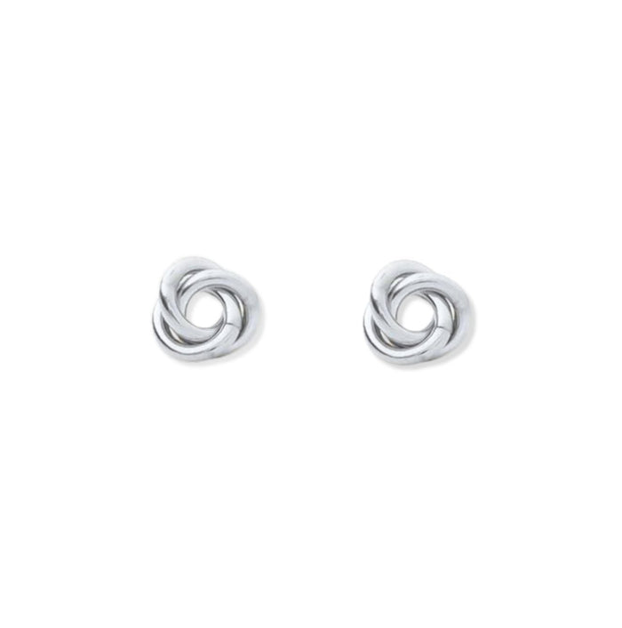 Love Knot Silver Earrings - Le Serey