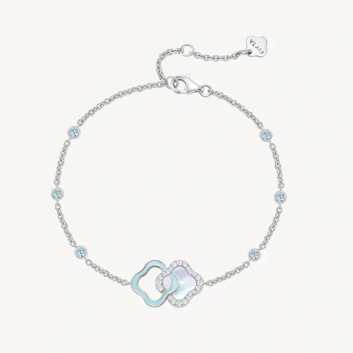 Lucky Persimmon Collection Women Bracelet - Azure Snow Glow - FIYTA