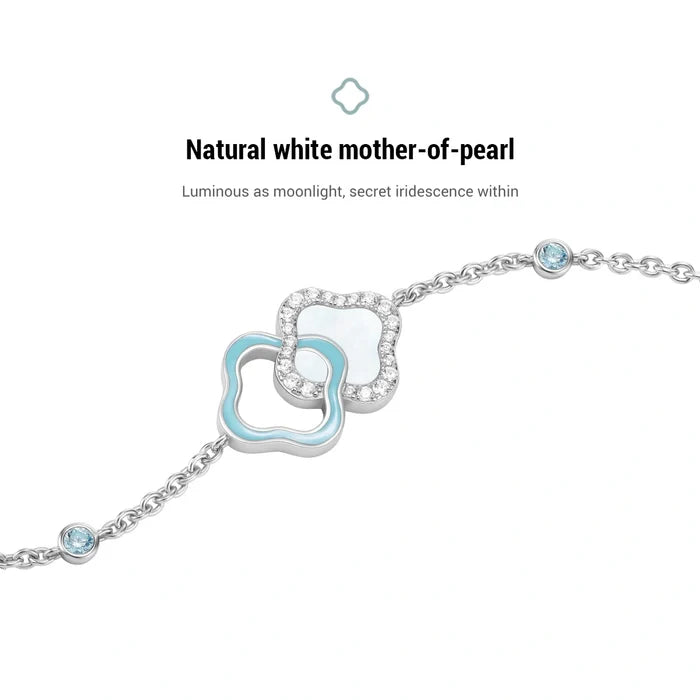 Lucky Persimmon Collection Women Bracelet - Azure Snow Glow - FIYTA