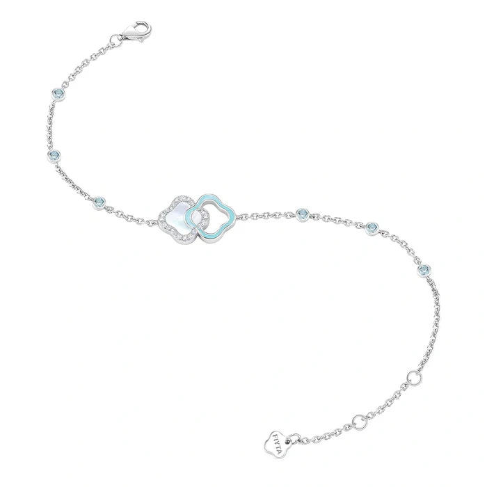 Lucky Persimmon Collection Women Bracelet - Azure Snow Glow - FIYTA