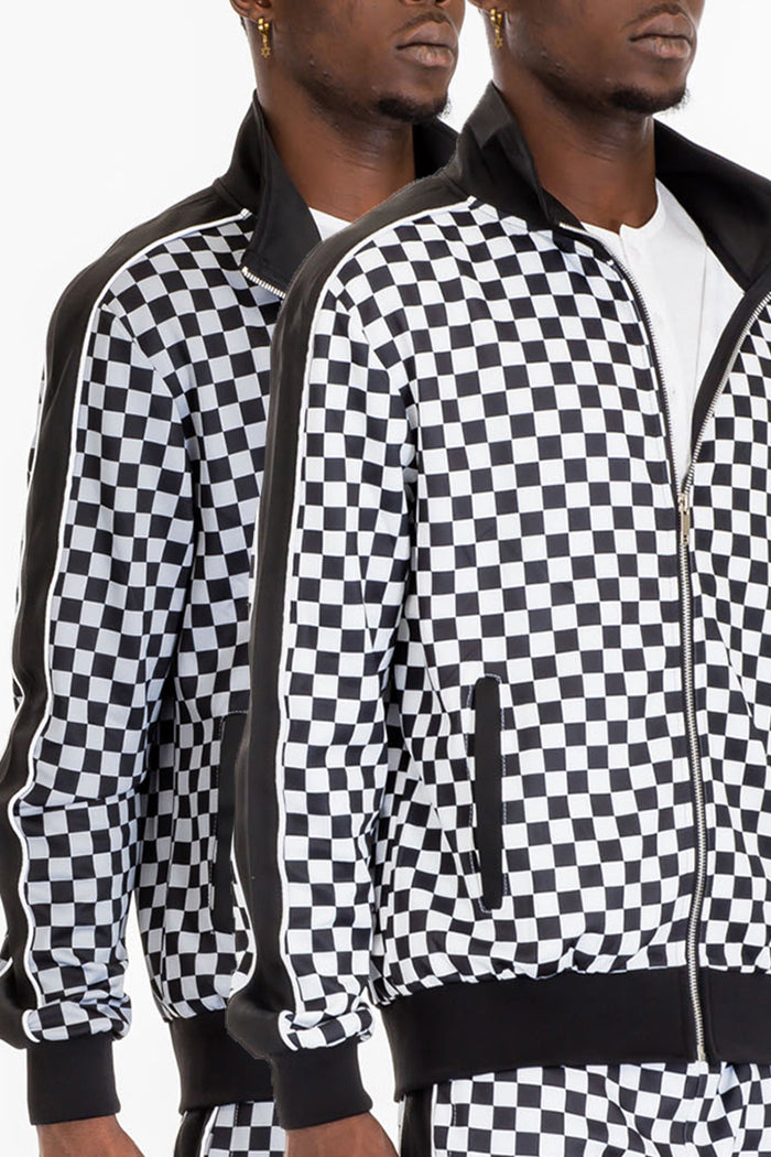 Mastermind Checkered Track Jacket