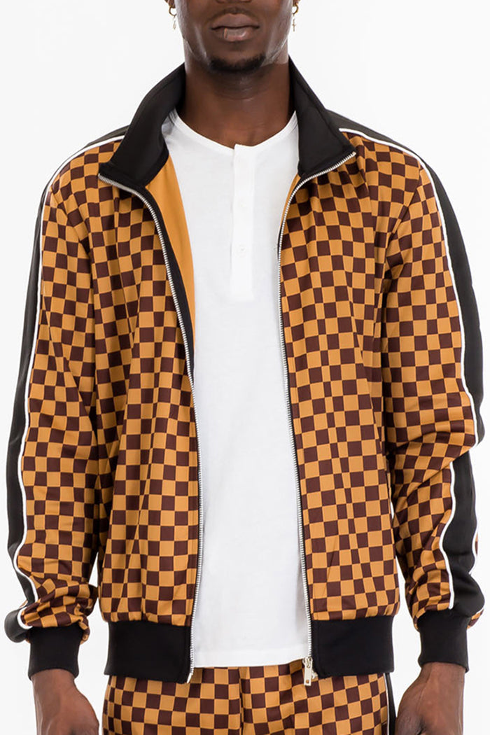 Mastermind Checkered Track Jacket