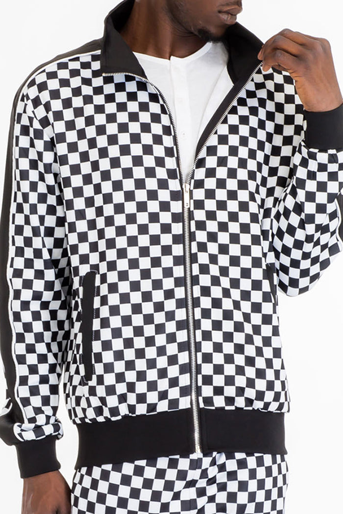 Mastermind Checkered Track Jacket