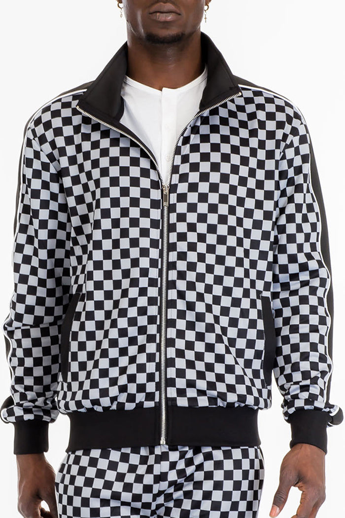 Mastermind Checkered Track Jacket