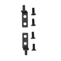 black Mazona Eco Albourne door hinge set in white background