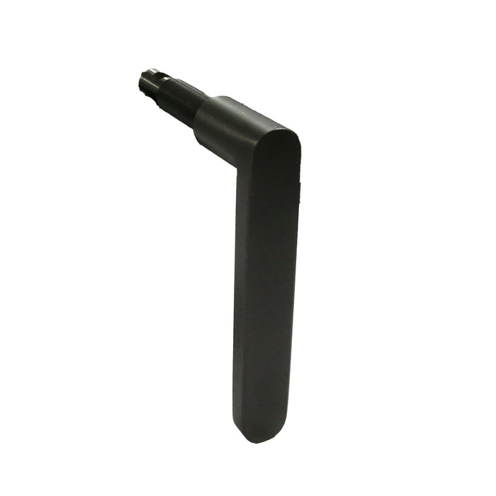Black Mazona Heatwave door handle in white background