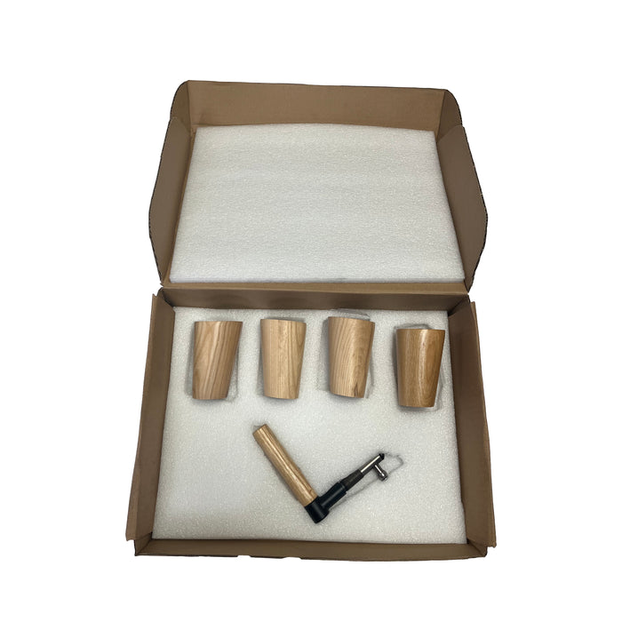 Mazona Heatwave Bioethanol Wooden Accessories Kit in box on white background