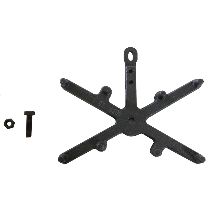 Riddle Grate for multifuel stove on white background