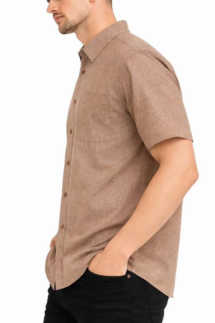 Melange Short Sleeve Shirt