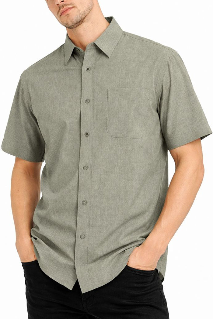 Melange Short Sleeve Shirt