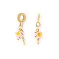 Millefiori + Gold Bar Charm - Le Serey