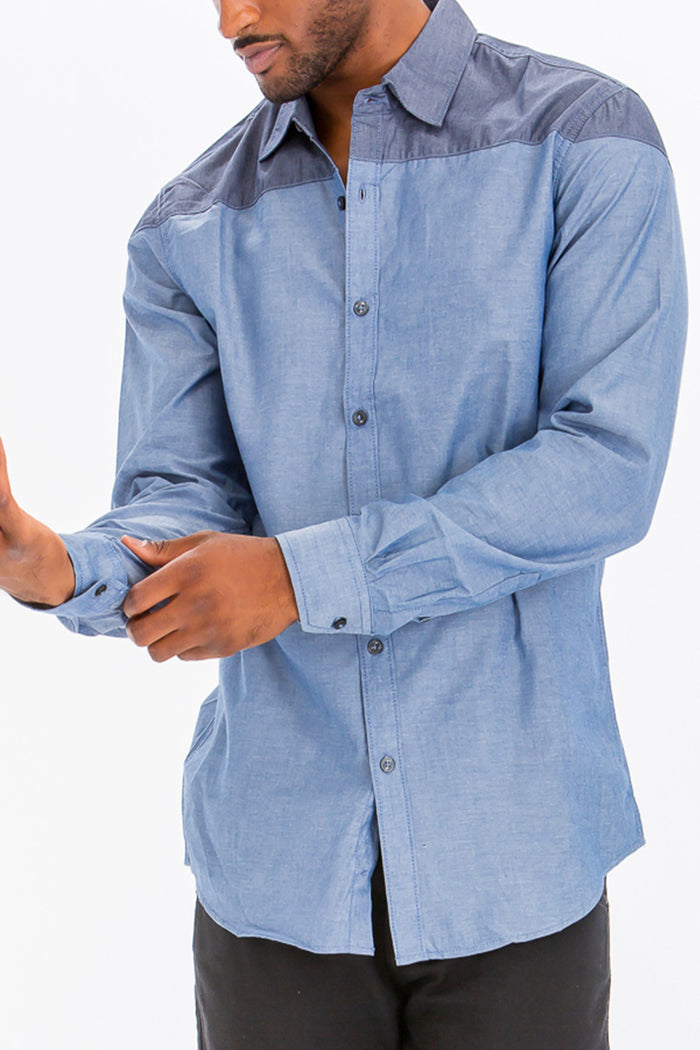 Milo Two Tone Long Sleeve Shirt