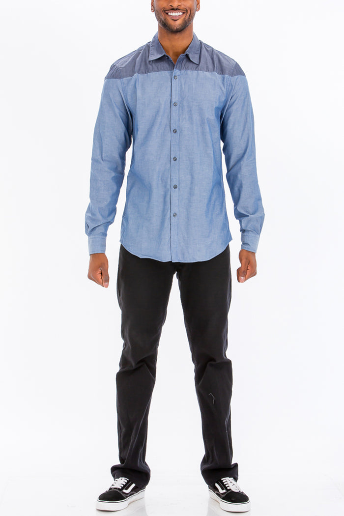 Milo Two Tone Long Sleeve Shirt