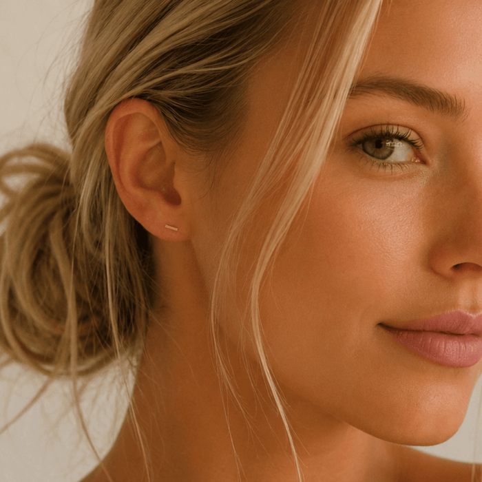 Mini Bar Earring Studs - Le Serey