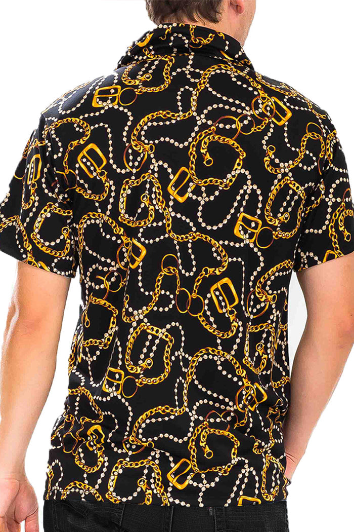 Moving Chains Button Up