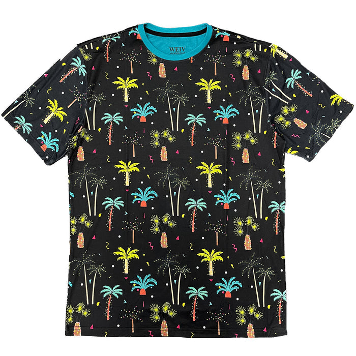 Neon Palm Print Tee