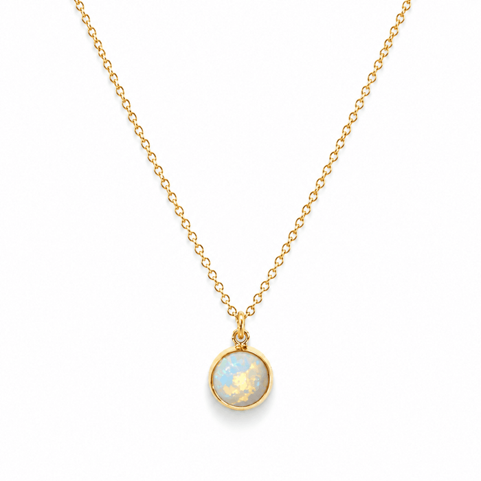 Opal Bezel Necklace - Le Serey