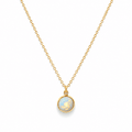 Opal Bezel Necklace - Le Serey