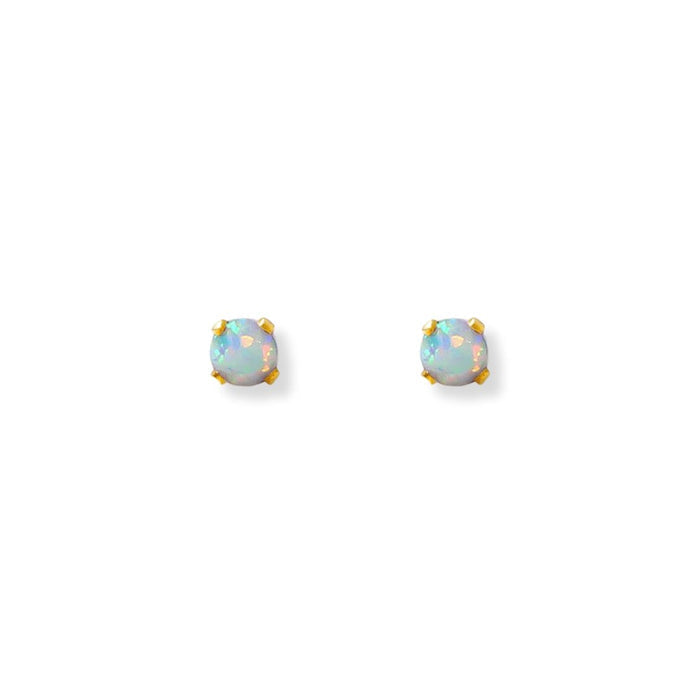 Opal Stud Earrings in 14k gold filled