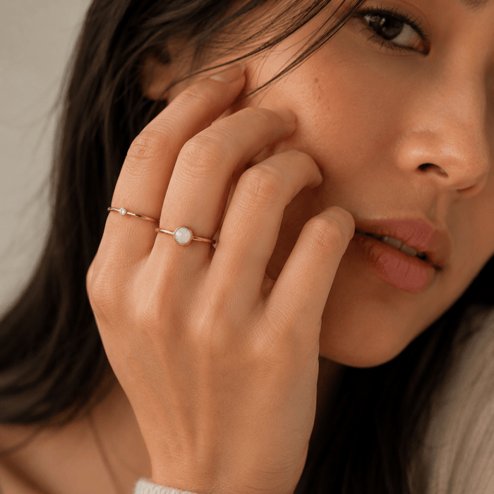 14k Gold Filled opalite ring