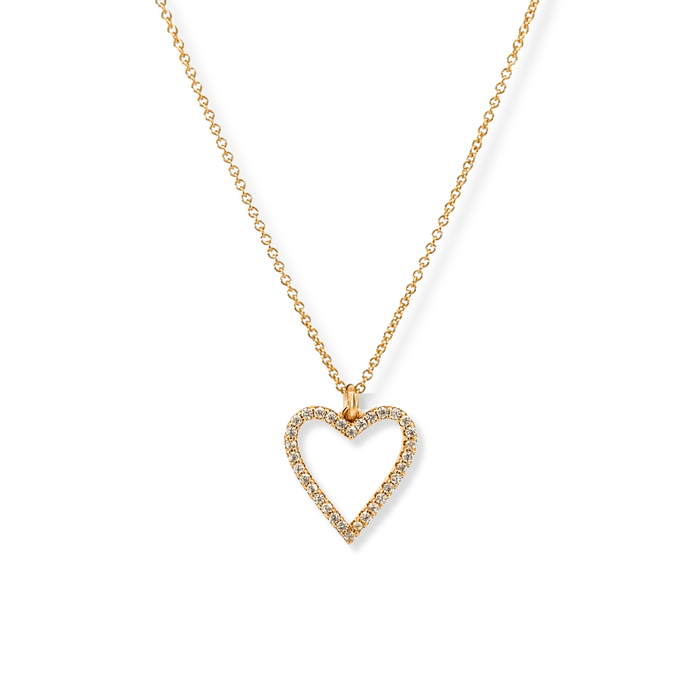Open Hearts Diamond Necklace - Le Serey