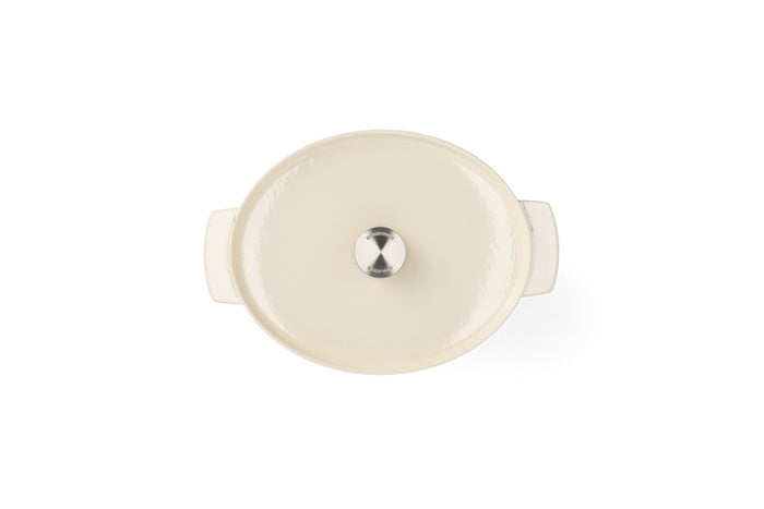 Oval Covered Casserole 30cm (5.6L) Almond Cream