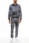 Paisley All Over Print Track Jacket Set