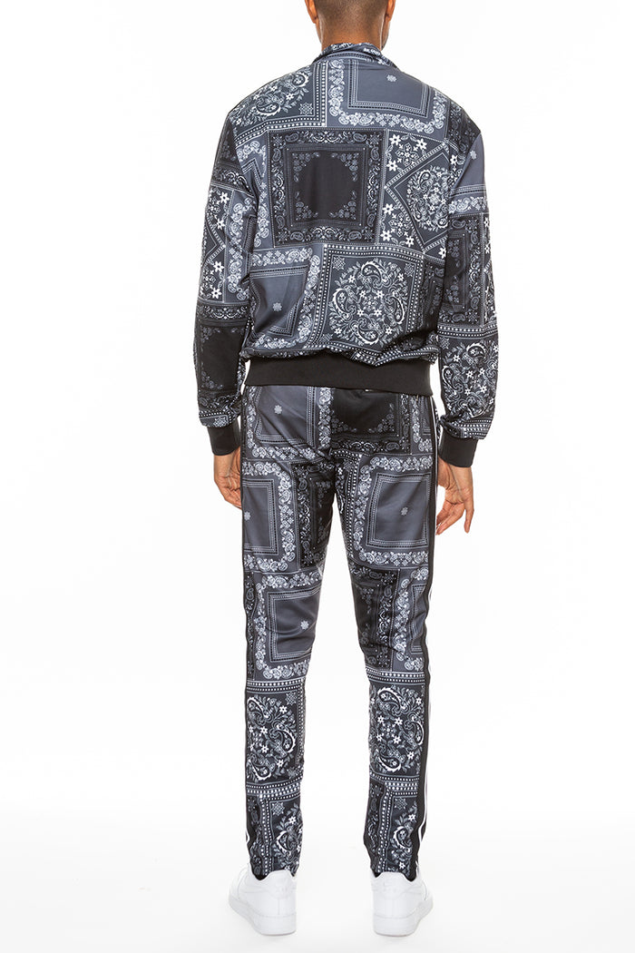 Paisley All Over Print Track Jacket Set