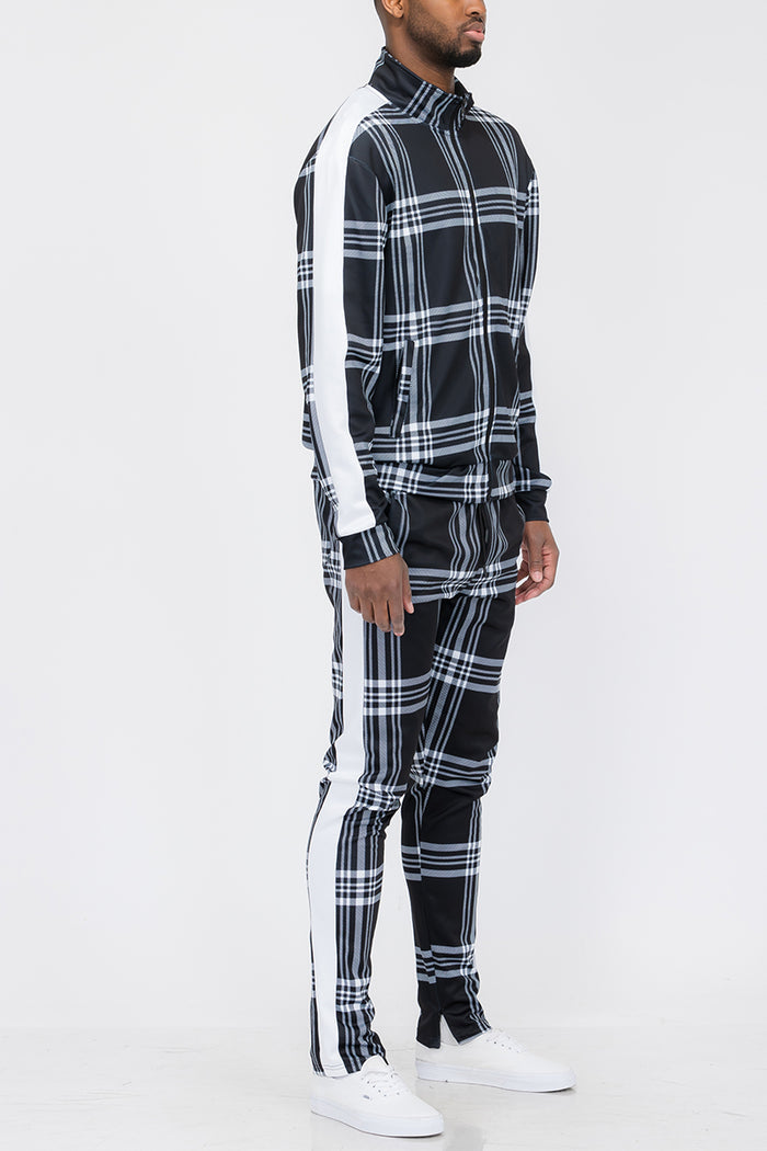 Plaid Out Track Set