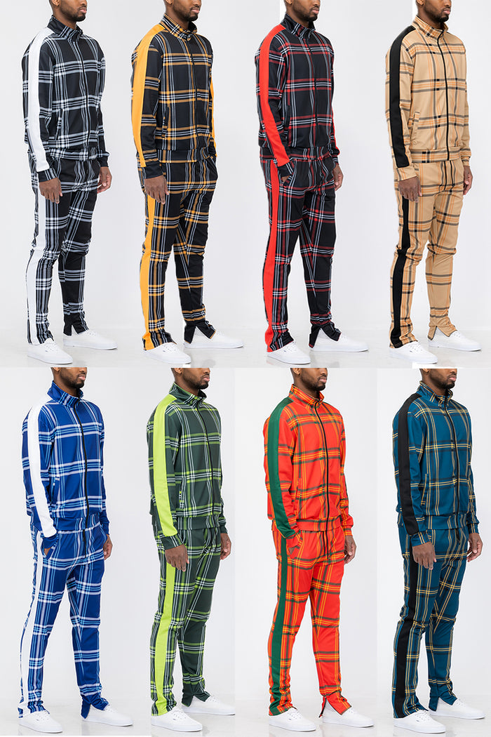 Plaid Out Track Set