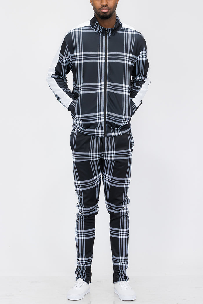 Plaid Out Track Set