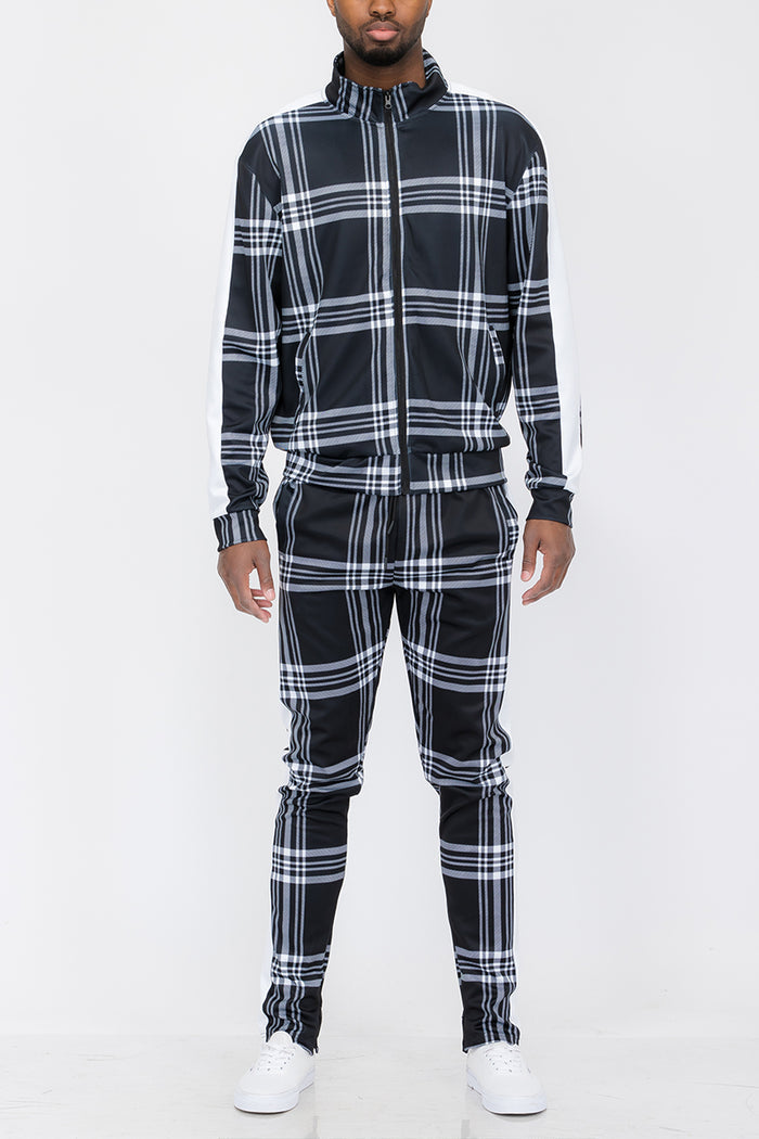 Plaid Out Track Set