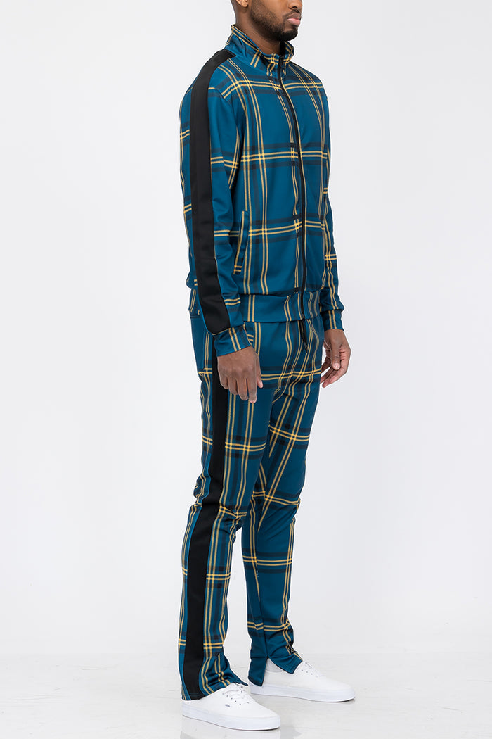 Plaid Out Track Set