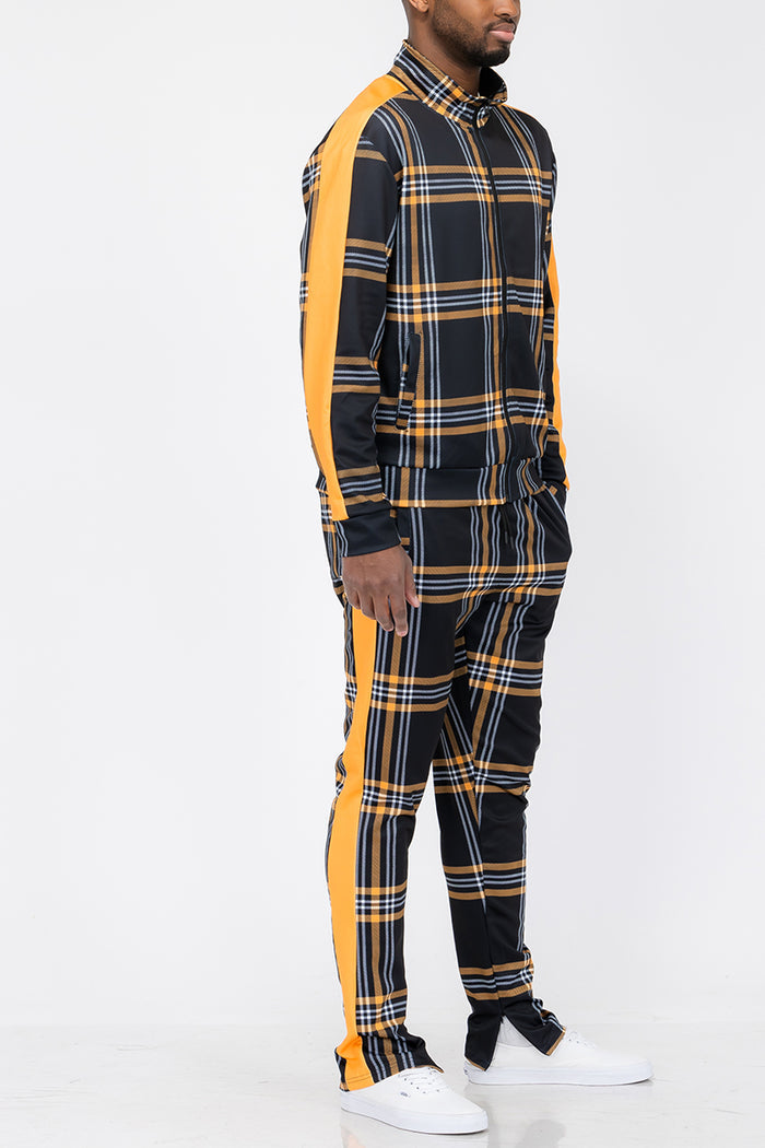 Plaid Out Track Set